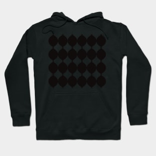 Seamless abstract pattern in black and white Hoodie